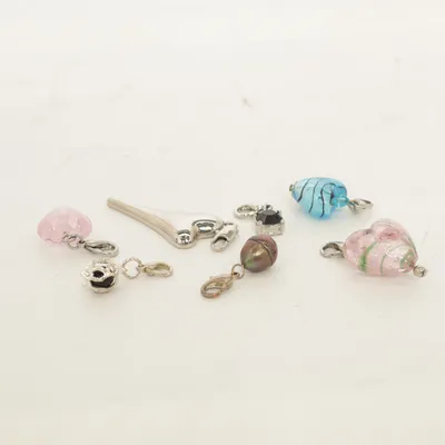 Charm (Silver, Multicolored) Unknown metal