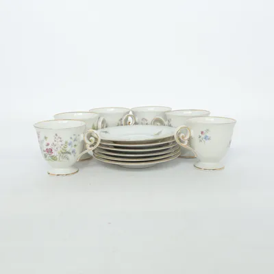 Servis (Vit, Flerfärgad) från Hackefors Porslin