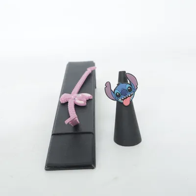 Parure de bijoux (Rose, Bleu, Noir) de Disney Caoutchouc