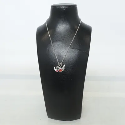 Halskæde (Sølv, Rød) fra Fashion Jewelry Ukendt metal