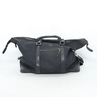 Sac de week-end (Noir) de Sandqvist Coton, Cuir, Polyester, Viscose