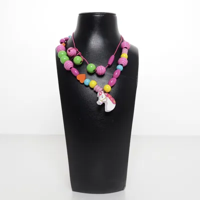 Necklace (Pink, Multicolored) Unknown metal