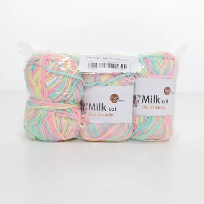 Yarn (Turquoise, Multicolored) from Milk