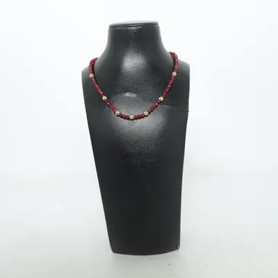 Ketting (Rood, Goud) Onbekend materiaal