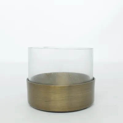 Ljuslykta (Guldfärgad, Transparent) från Jotex