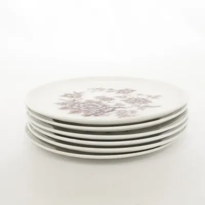 Plate (White, Brown) from Upsala-Ekeby Gefle