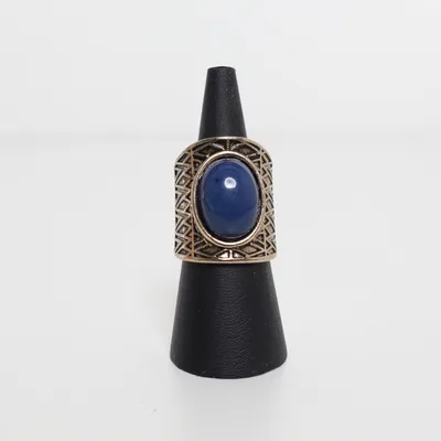 Ring (Gold, Blue) Unknown metal