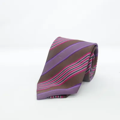 Cravate (Marron, Violet, Rouge) de Batistini Soie