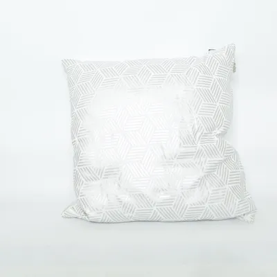 Coussin décoratif (Argent, Blanc) de Eight Mood