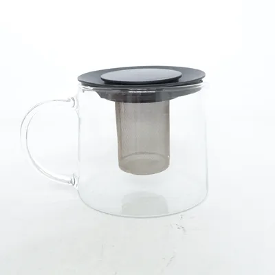 Théière (Transparent, Noir) de Bodum