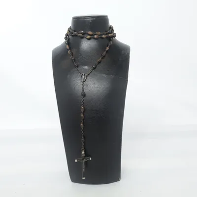 Halsband (Svart) Okänd metall