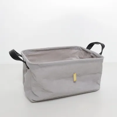 Storage box (Gray) from Solbacka Hemtextil