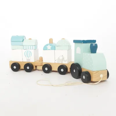 Toy train (Blue, White) from JaBaDaBaDo