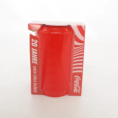 Glas (Rot) von Coca Cola