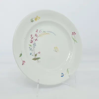 Tallrik (Vit, Flerfärgad, Grön, Rosa) från Gustavsberg