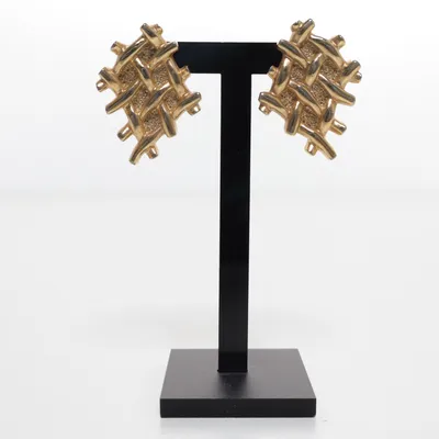 Clip on earrings (Gold) Unknown metal