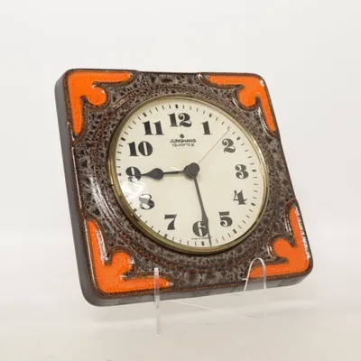 Bordsklocka (Brun, Orange, Vit) från Junghans