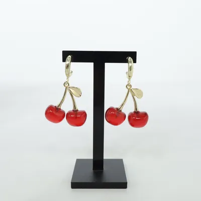 Oorbellen (Rood, Groen) van Hot Onbekend materiaal