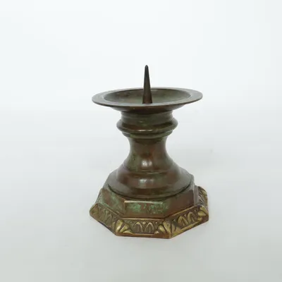 Ljuslykta (Grön, Guldfärgad) Brons