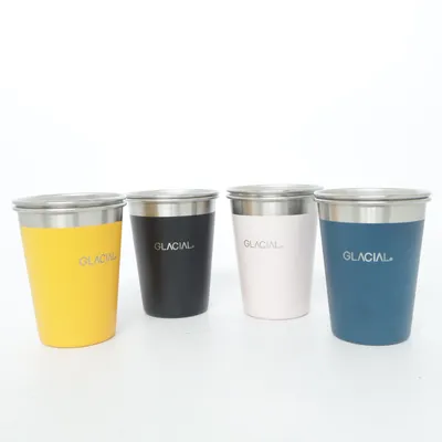 Drinking glass (Black, Yellow, Blue, Pink) from Glacial