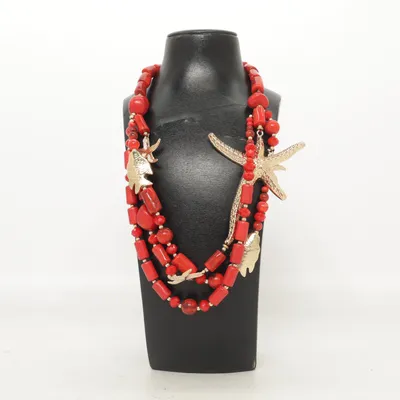 Lichaamssieraden (Rood, Goud) Onbekend materiaal