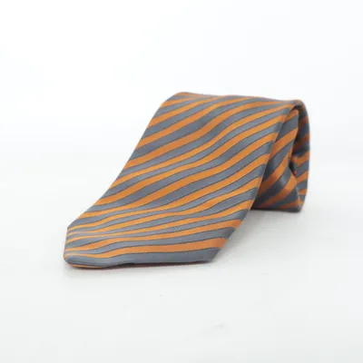 Krawatte (Blau, Orange) von Edsor Kronen Seide