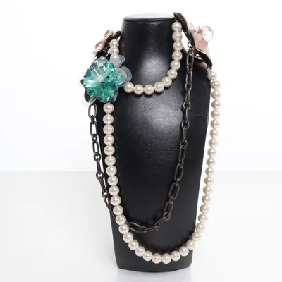 Halsband (Vit, Flerfärgad) från Lanvin x H&M Okänd metall