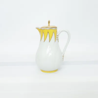 Gräddkanna (Vit, Gul, Guldfärgad)