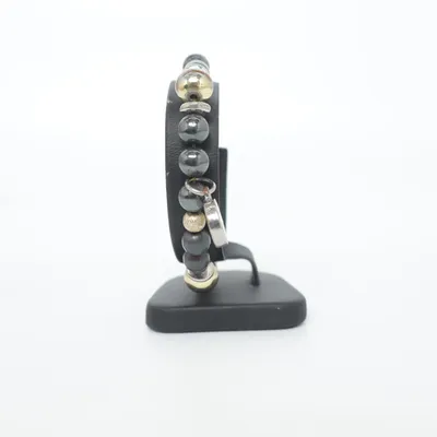Bracelet (Noir, Argent, Or) de Vaga Métal inconnu