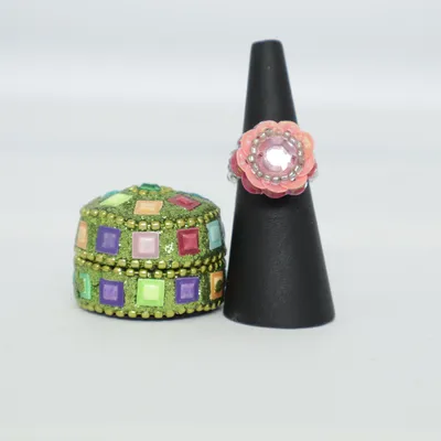 Bague (Vert, Multicolore) Métal inconnu