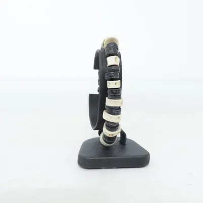 Armband (Svart, Beige, Vit) Okänd metall, Trä