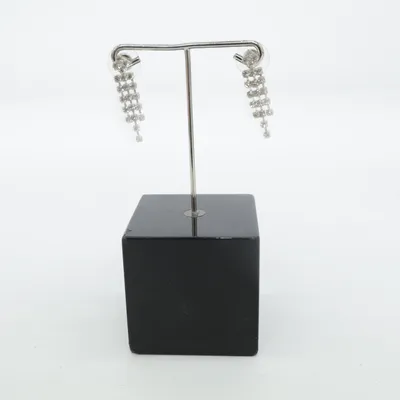 Örhängen (Silverfärgad) Bärnsten, Okänd metall