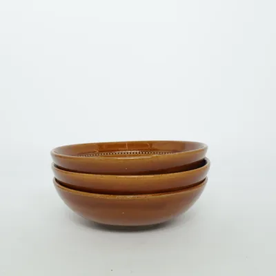 Serveringsskål (Brun Rand ) från Hoganas Keramik