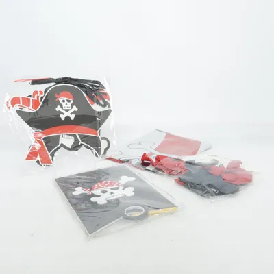 Accessoires de déguisement (Noir, Blanc, Rouge)