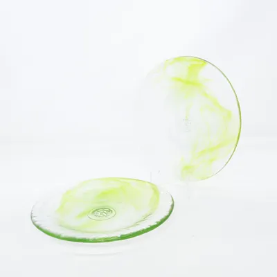 Bord (Groen, Transparant) van Kosta Boda