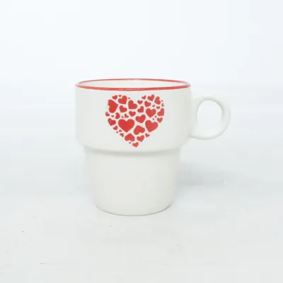 Mugg (Vit, Röd) från Form Living