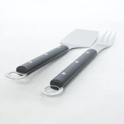 Ustensiles de barbecue (Noir, Argent)