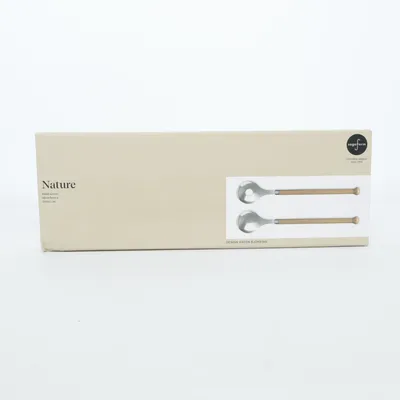 Salladsbestick (Silverfärgad, Brun) från Sagaform