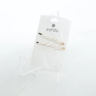 Barrette (Blanc, Or) de Pipol
