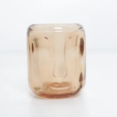 Waxinelichthouder (Oranje, Transparant)