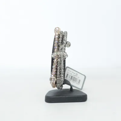 Armband (Rosa, Silverfärgad) från Pearls for Girls Glas, Okänd metall