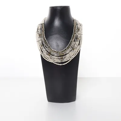 Halsring (Vit, Flerfärgad) Okänd metall