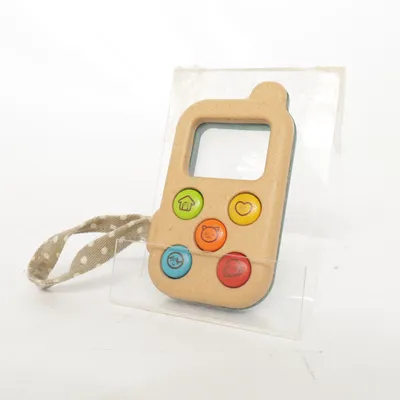 Toy phone (Beige, Multicolored) from Plan Toys