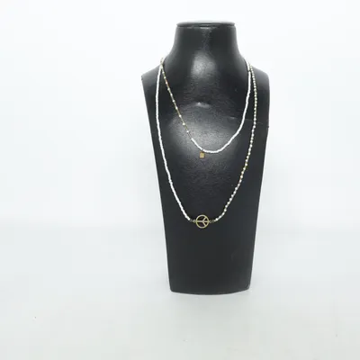 Ketting (Wit, Goud) van Icon Onbekend materiaal