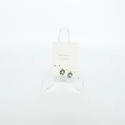 Earrings (Silver, Turquoise) from I Am Unknown metal