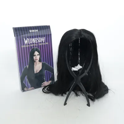 Pruik (Morticia) van Wednesday Polyester