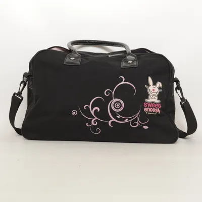 Handbag (Black, Pink)