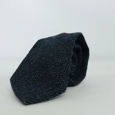 Slips (Blå, Svart) från Harris Tweed