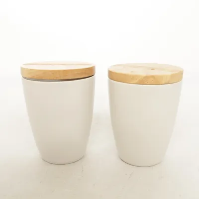 Bocal en verre (Blanc, Marron) de Rörstrand