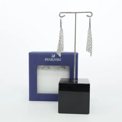 Earrings (Silver, White) from Swarovski Unknown metal